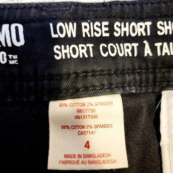 Mossimo Supply Co. Black Chino Low Rise Short Women's 4 Neutral Summer Everyday - Picture 4 of 5